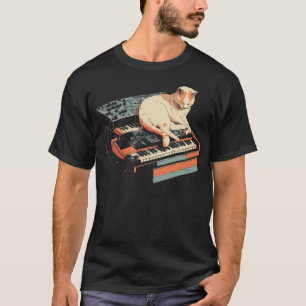 Synth-Katzen für Musik T-Shirt