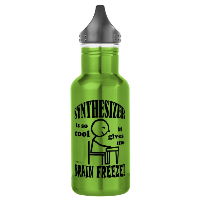 Synthesizer, Brain Freeze Edelstahlflasche (Links)