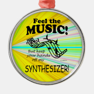 Synthesizer fühlen sich wie Musik Ornament Aus Metall