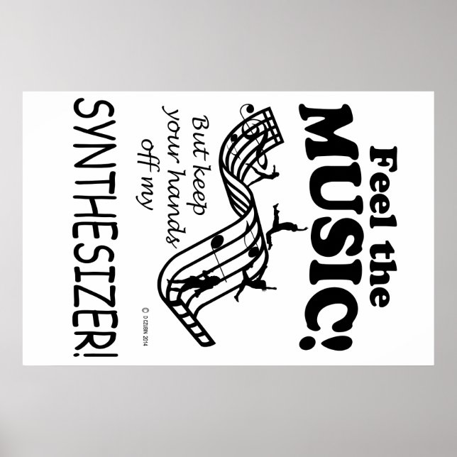 Synthesizer fühlen sich wie Musik Poster (Vorne)