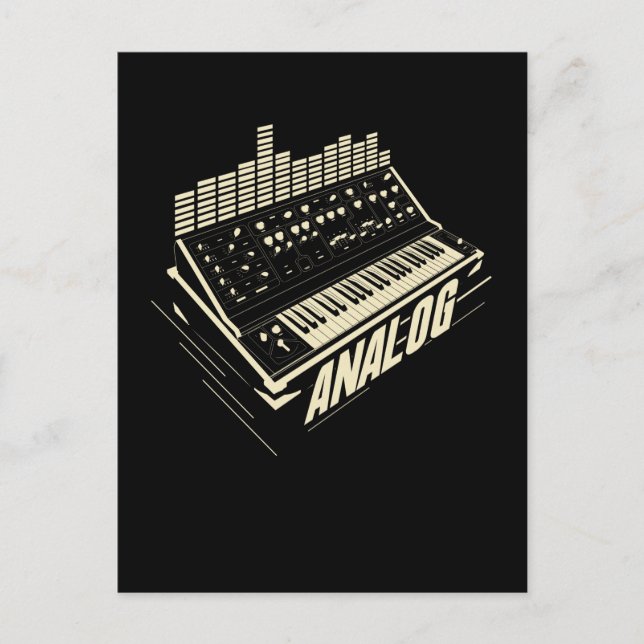 Synthesizer für analoge Trommelmaschine Postkarte (Vorderseite)