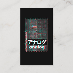 Synthesizer Glitch japanisches Analog Modular Synt Visitenkarte