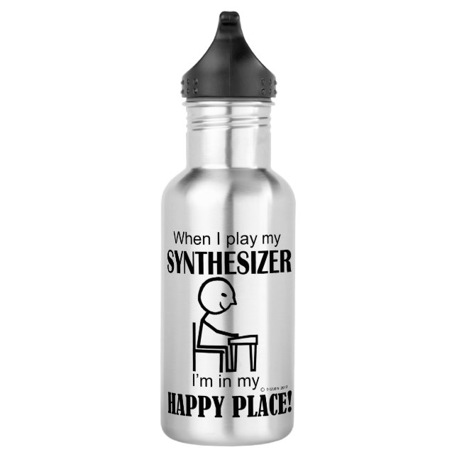 Synthesizer Happy Place Edelstahlflasche (Rechts)