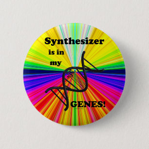 Synthesizer ist in meinen Genen Button