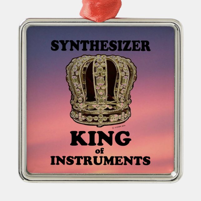 Synthesizer King of Instruments Ornament Aus Metall (Vorne)