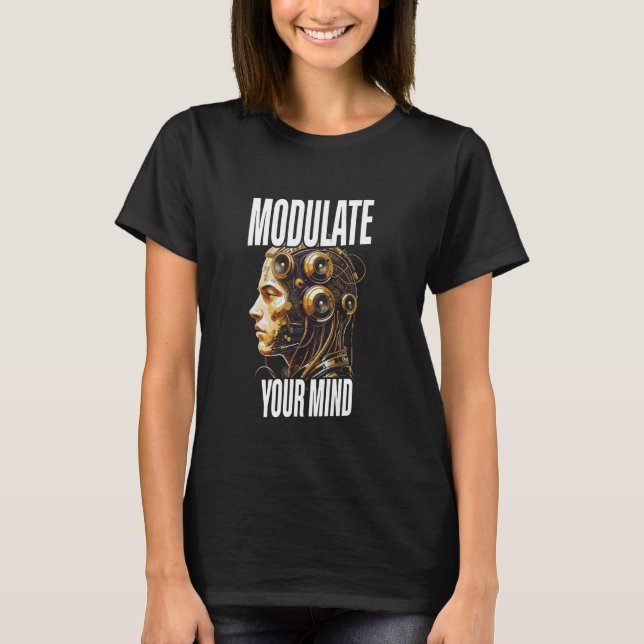 Synthesizer Musician Synth DAW Moduliert Ihren Gei T-Shirt (Vorderseite)