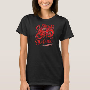 Synthesizer Octopus Analog DJ Nerd Producer Daw Sy T-Shirt