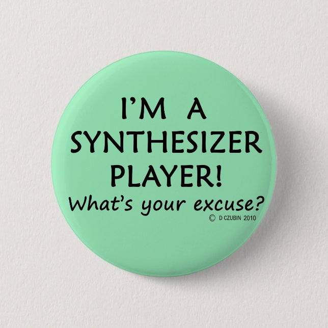 Synthesizer Player Entschuldigung Button (Vorderseite)