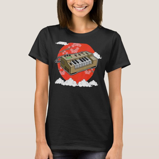 Synthesizer Synth Keyboard Electronic Musicians Mo T-Shirt (Vorderseite)