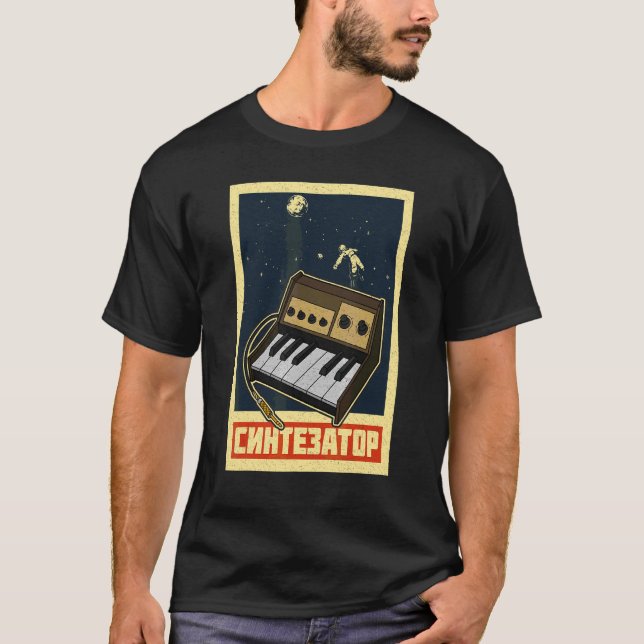 Synthesizer Synth Keyboard Electronic Musicians Mo T-Shirt (Vorderseite)