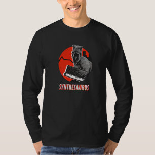 Synthesizer Synthesaurus Retro Analog Rex Synth T-Shirt