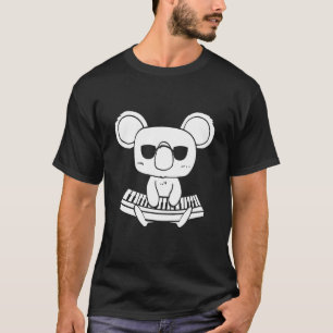Synthesizer-Tastaturinstrument Koala als Tastatur T-Shirt