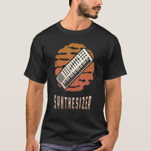 Synthesizer Vintag Retro Classic Sunset Music T-Shirt