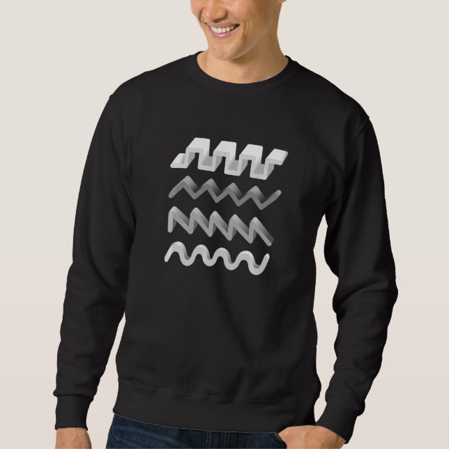 Synthesizer Waveform Sweatshirt (Vorderseite)