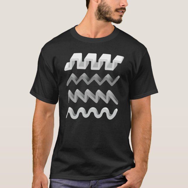 Synthesizer Waveform T-Shirt (Vorderseite)