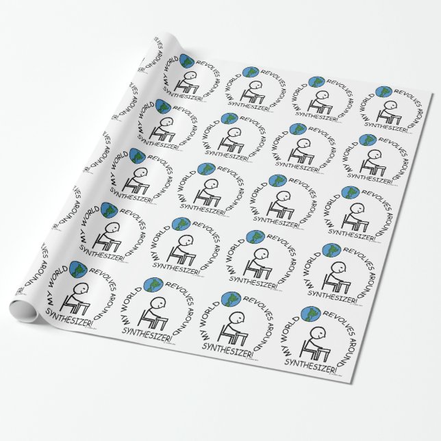 Synthesizer - Weltumdrehungen Geschenkpapier (Ungerollt)