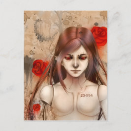 Synthetische Beauty Red Version Postkarte