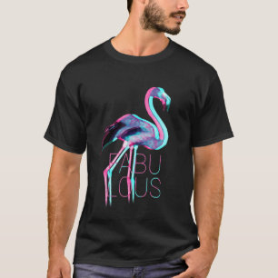 Synthwave-Ästhetik-Flamingo-Vaporwave-Design T-Shirt