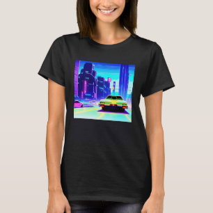 Synthwave Car outrun retrowave futuresynth scfi T-Shirt