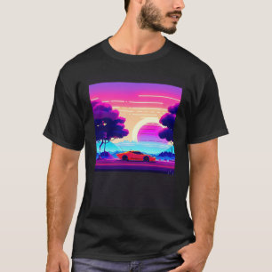 Synthwave Car outrun retrowave futuresynth scfi T-Shirt