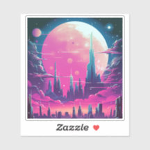 Synthwave City Skyline