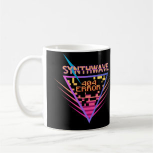 Synthwave-Fehler 404 Kaffeetasse