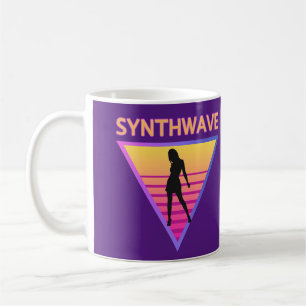 Synthwave Girl Kaffeetasse