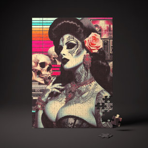 Synthwave Gruselige Pin-up