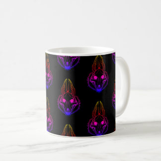 Synthwave Jackals Skull-Kaffee-Tasse Kaffeetasse