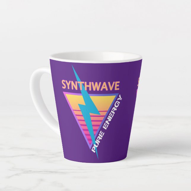 Synthwave Milchtasse (Linke Ecke)