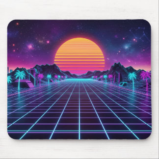 Synthwave Mouse Pad Mousepad
