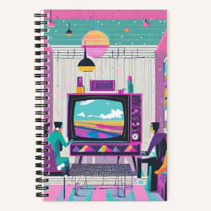 Synthwave Movie Journal Notizbuch