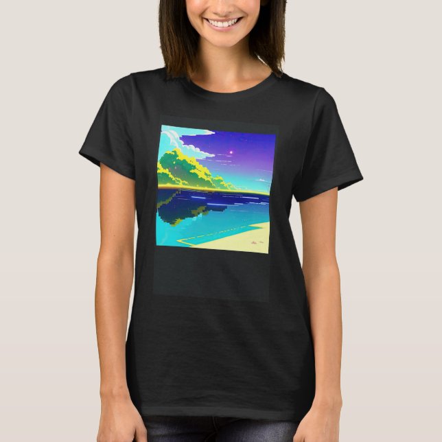 Synthwave-Outrun Retrowave-futuresynth sci 14 T-Shirt (Vorderseite)