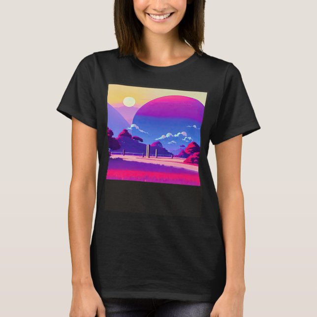 Synthwave-Outrun Retrowave-futuresynth sci, 23 T-Shirt (Vorderseite)