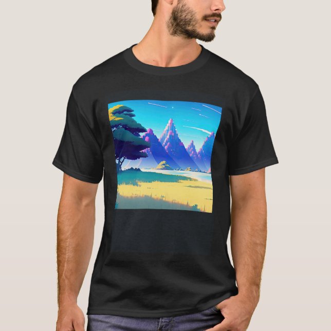 Synthwave-Outrun Retrowave-futuresynth sci fi 53 T-Shirt (Vorderseite)