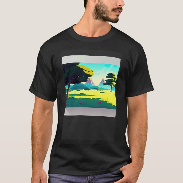 Synthwave outrun retrowave futuresynth sci fi 77 T-Shirt (Vorderseite)