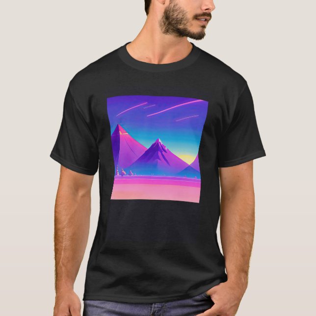 Synthwave outrun retrowave futuresynth sci fi 78 T-Shirt (Vorderseite)