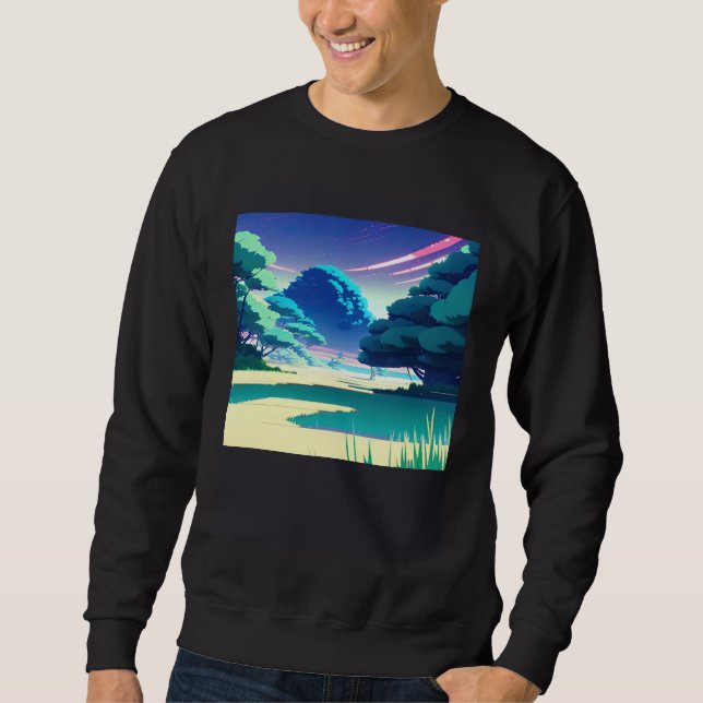 Synthwave outrun retrowave futuresynth sci fi  82 sweatshirt (Vorderseite)