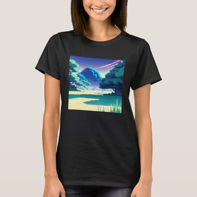 Synthwave outrun retrowave futuresynth sci fi 82 T-Shirt (Vorderseite)