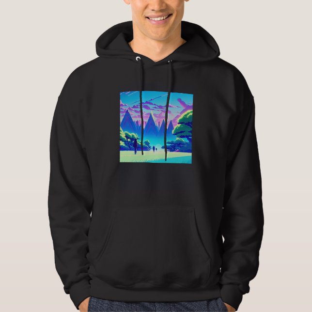Synthwave outrun retrowave futuresynth sci fi  89 hoodie (Vorderseite)