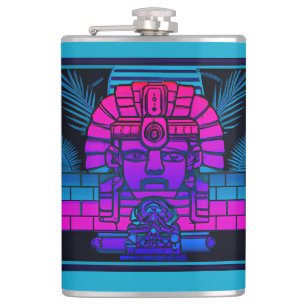Synthwave-Pharao Flachmann