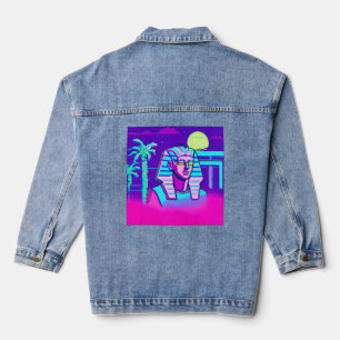 Synthwave-Pharao Jeansjacke