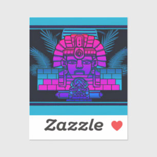 Synthwave Pharaoh Aufkleber