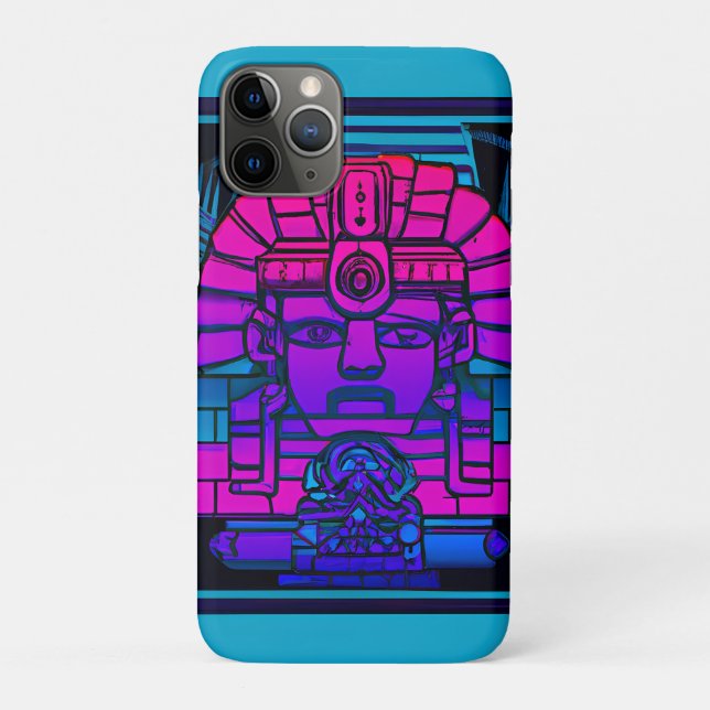 Synthwave Pharaoh Case-Mate iPhone Hülle (Rückseite)