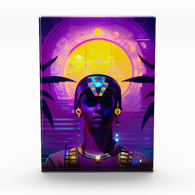 Synthwave Pharaoh Fotoblock (Vorderseite)