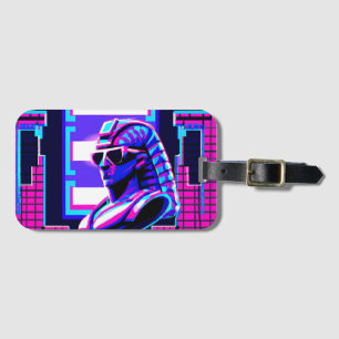 Synthwave Pharaoh Gepäckanhänger