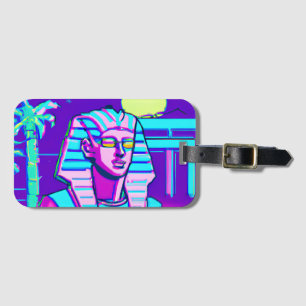 Synthwave Pharaoh Gepäckanhänger
