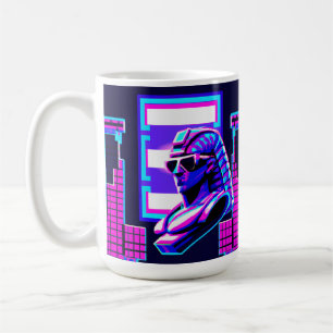 Synthwave Pharaoh Kaffeetasse