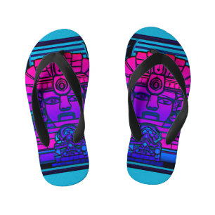 Synthwave Pharaoh Kinderbadesandalen