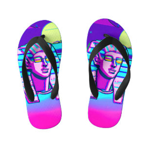 Synthwave Pharaoh Kinderbadesandalen